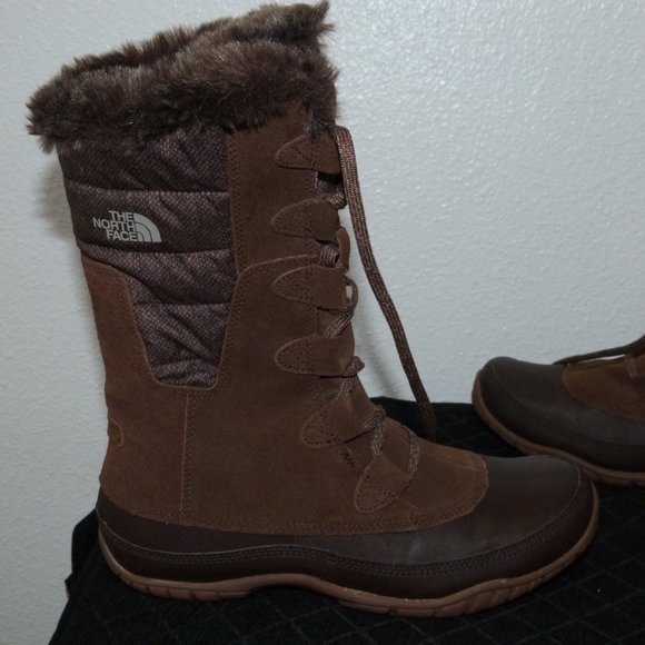 8.5 North Face Boots Waterproof Brown Women’s - Picture 6 of 8